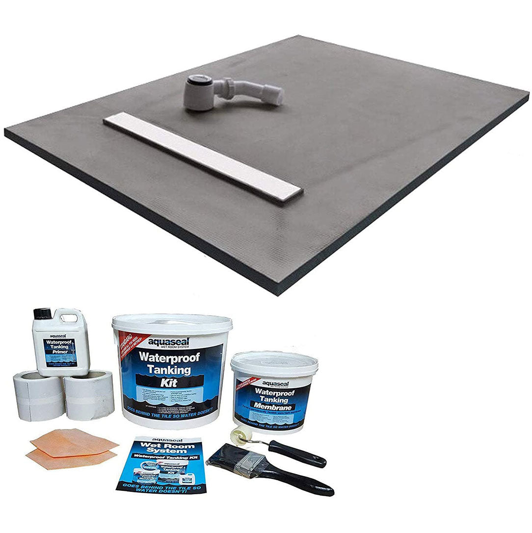 Underfloor Heating Pro Linear Wetroom Shower Tray & Aqua Kit