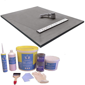 Wetroom Kit Square Grate Tile Base Tray & Waste System (Y/S)