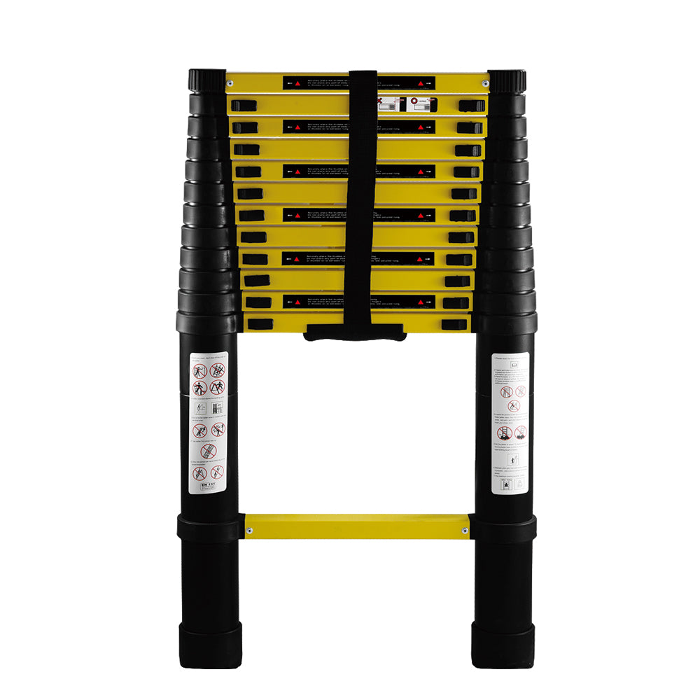 Telescoping Ladder - Lightweight Aluminium Metal - Telescopic, Compact, Multi Purpose