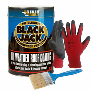 Black Jack 905 All-Weather Roof Coating with Brush & Gloves