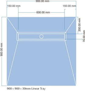 Underfloor Heating Pro Linear Wetroom Shower Tray & Aqua Kit