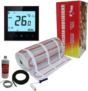 Electric Underfloor Heating Kit 200w per m² with WiFi Enabled Thermostat