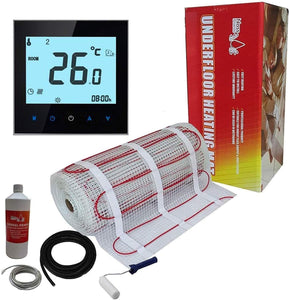 Electric Underfloor Heating Kit 150w per m² with WiFi Enabled Thermostat