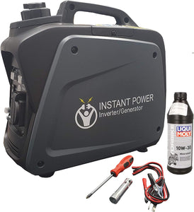 Portable Suitcase Inverter Petrol Generator 4 Stroke 6.5HP 2000W 12V 230V - Pure Sine