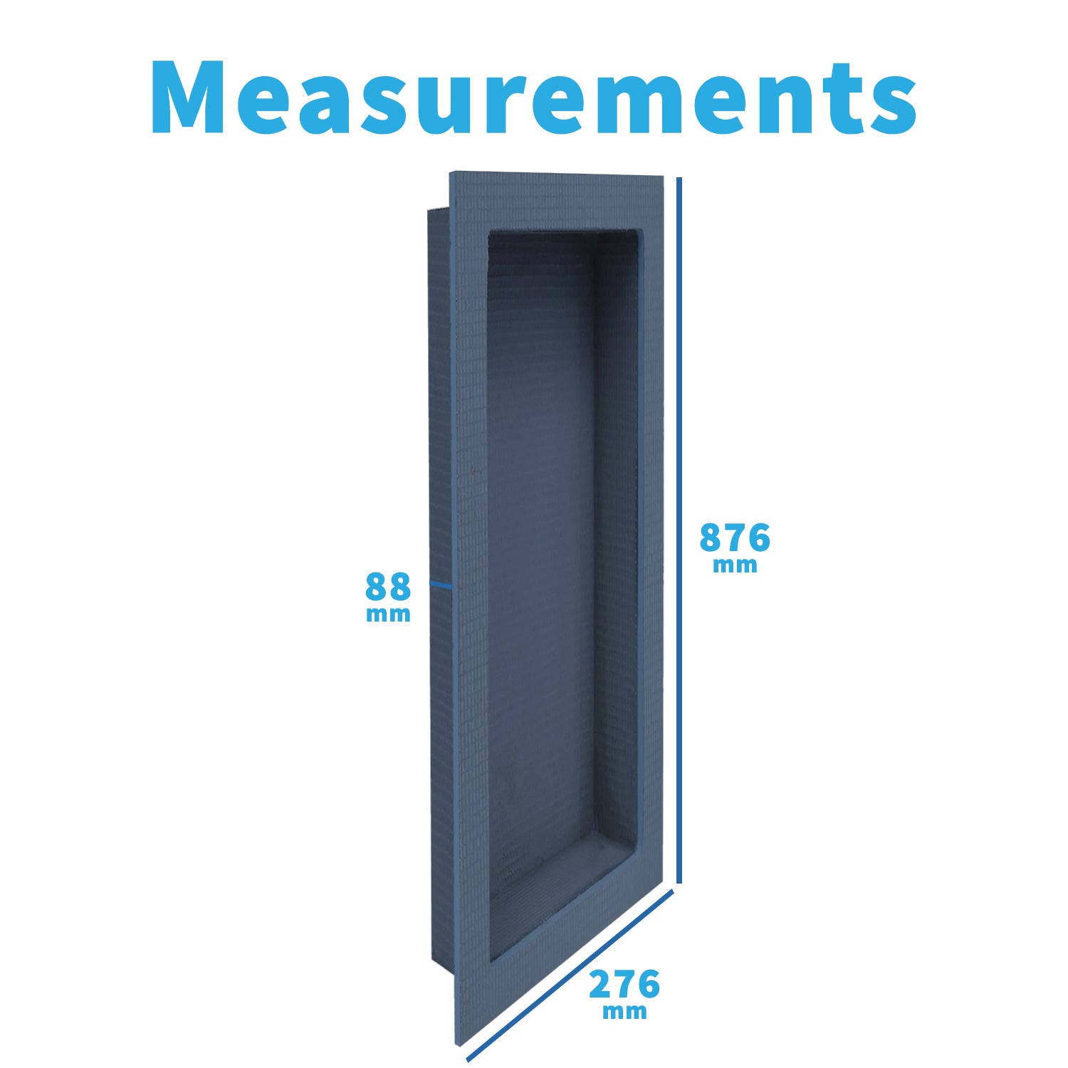 Shower Niche - Tileable Shelf, Wet Room Alcove Recess, Waterproof Storage