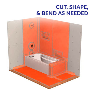 Ultra Thin Wall & Floor Orange Cloth, Decoupling Membrane Waterproof Underlay